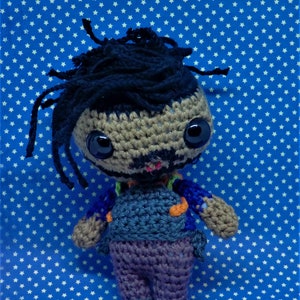 Erik Killmonger amigurumi style PDF crochet pattern inspired by Black Panther image 3