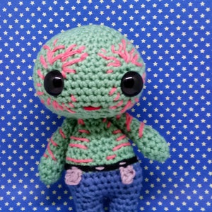 Drax the destroyer amigurumi style PDF crochet pattern Inspired by Guardians of the galaxy image 1