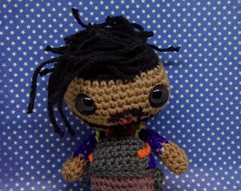 Erik Killmonger amigurumi style PDF crochet pattern inspired by Black Panther