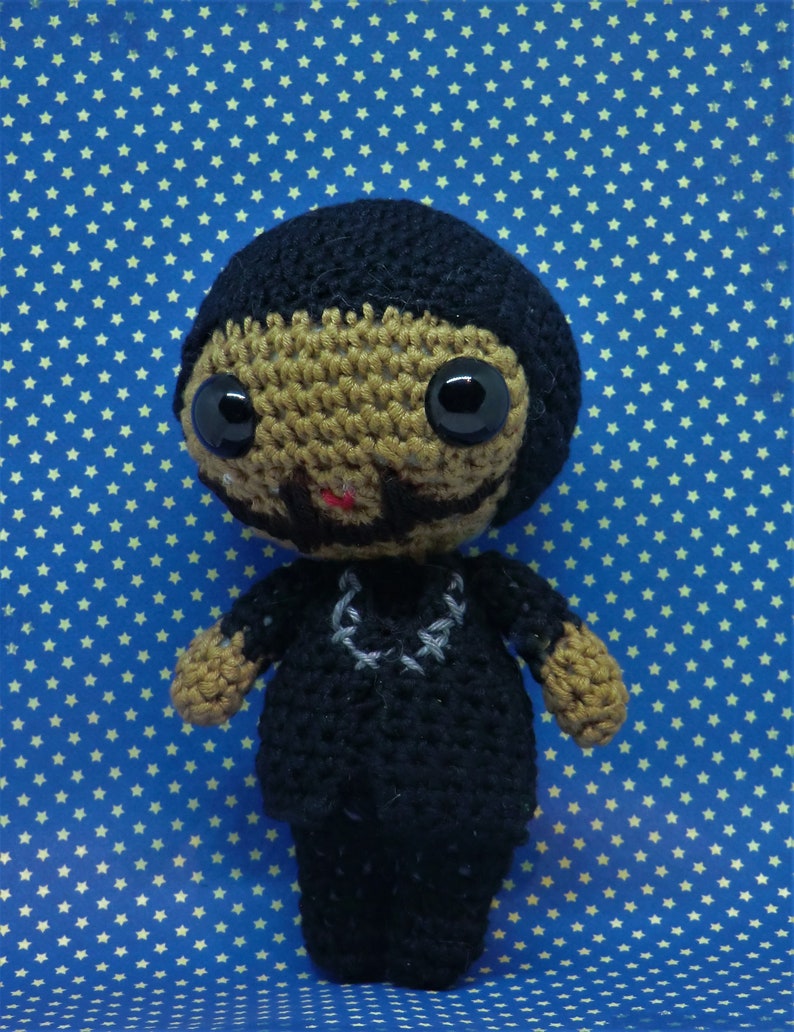 T'challa un-masked amigurumi style PDF crochet pattern inspired by Black Panther image 3