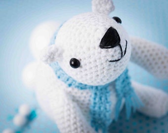 Polar bear amigurumi PDF crochet pattern