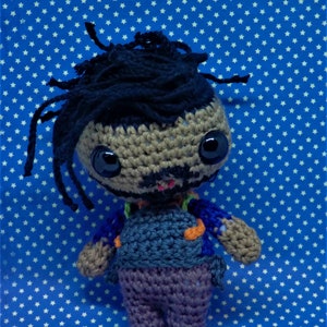 Erik Killmonger amigurumi style PDF crochet pattern inspired by Black Panther image 2