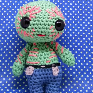 Drax the destroyer amigurumi style PDF crochet pattern Inspired by Guardians of the galaxy image 3