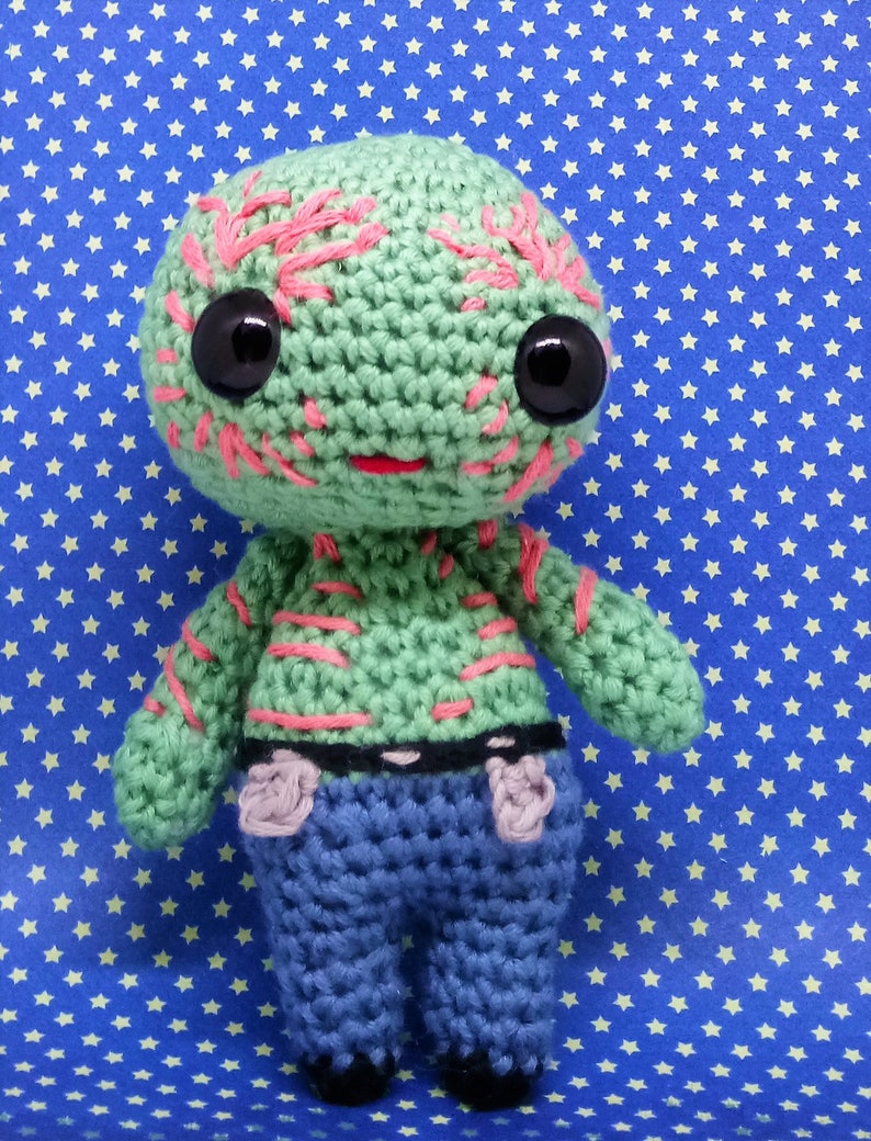 Drax the destroyer amigurumi style PDF crochet pattern Inspired by Guardians of the galaxy image 3