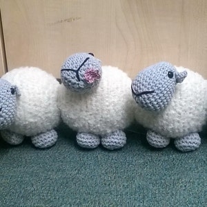 Sheep draught excluder/doorstop amigurumi crochet pdf pattern Instant download Pattern only image 2