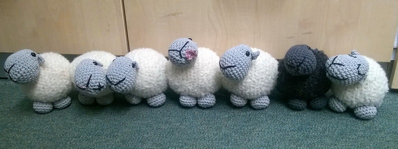 Sheep draught excluder/doorstop amigurumi crochet pdf pattern Instant download Pattern only image 2