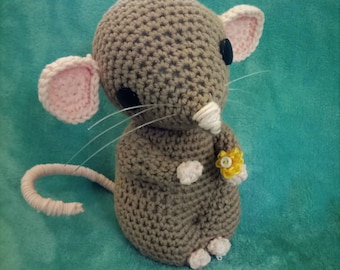 Monty die Maus Amigurumi Stil PDF Häkelanleitung - sofort download