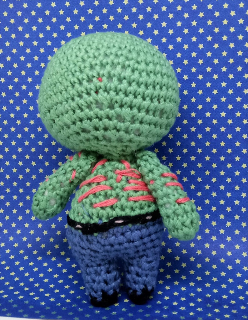 Drax the destroyer amigurumi style PDF crochet pattern Inspired by Guardians of the galaxy image 2