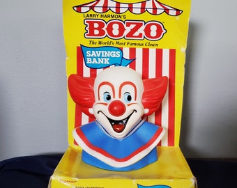 Vintage Bozo the Clown Coin Bank