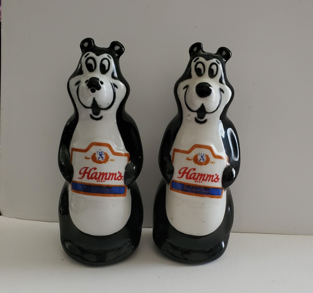 Vintage Hamm's Beer Bear Salt and Pepper Shakers - Etsy