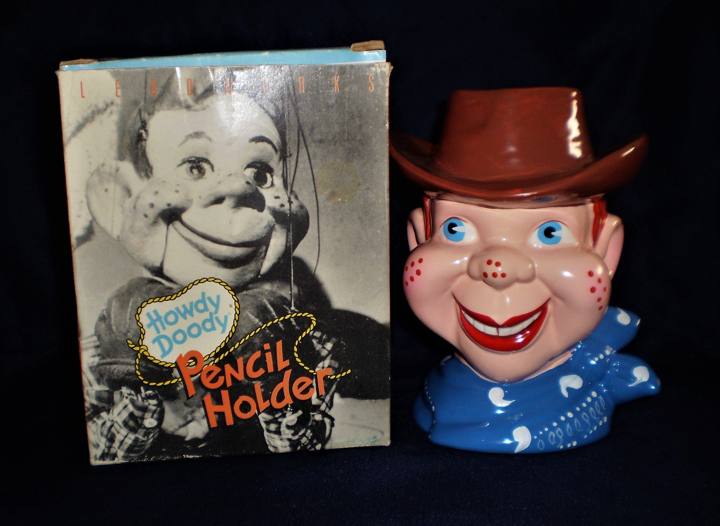 Vintage Howdy Doody Pencil Holder W/pencils - Etsy