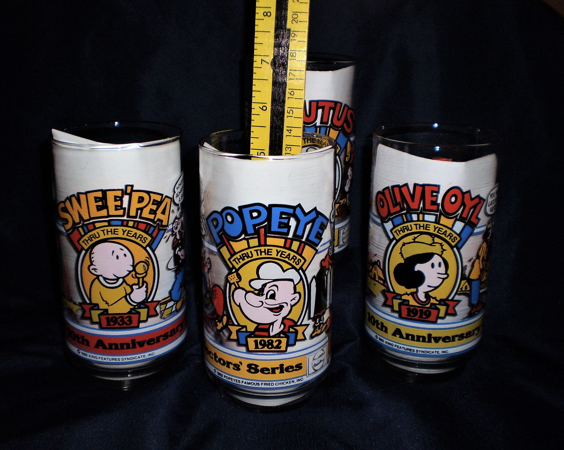Popeye Fried Chicken, Pepsi Cola Glasses - Etsy