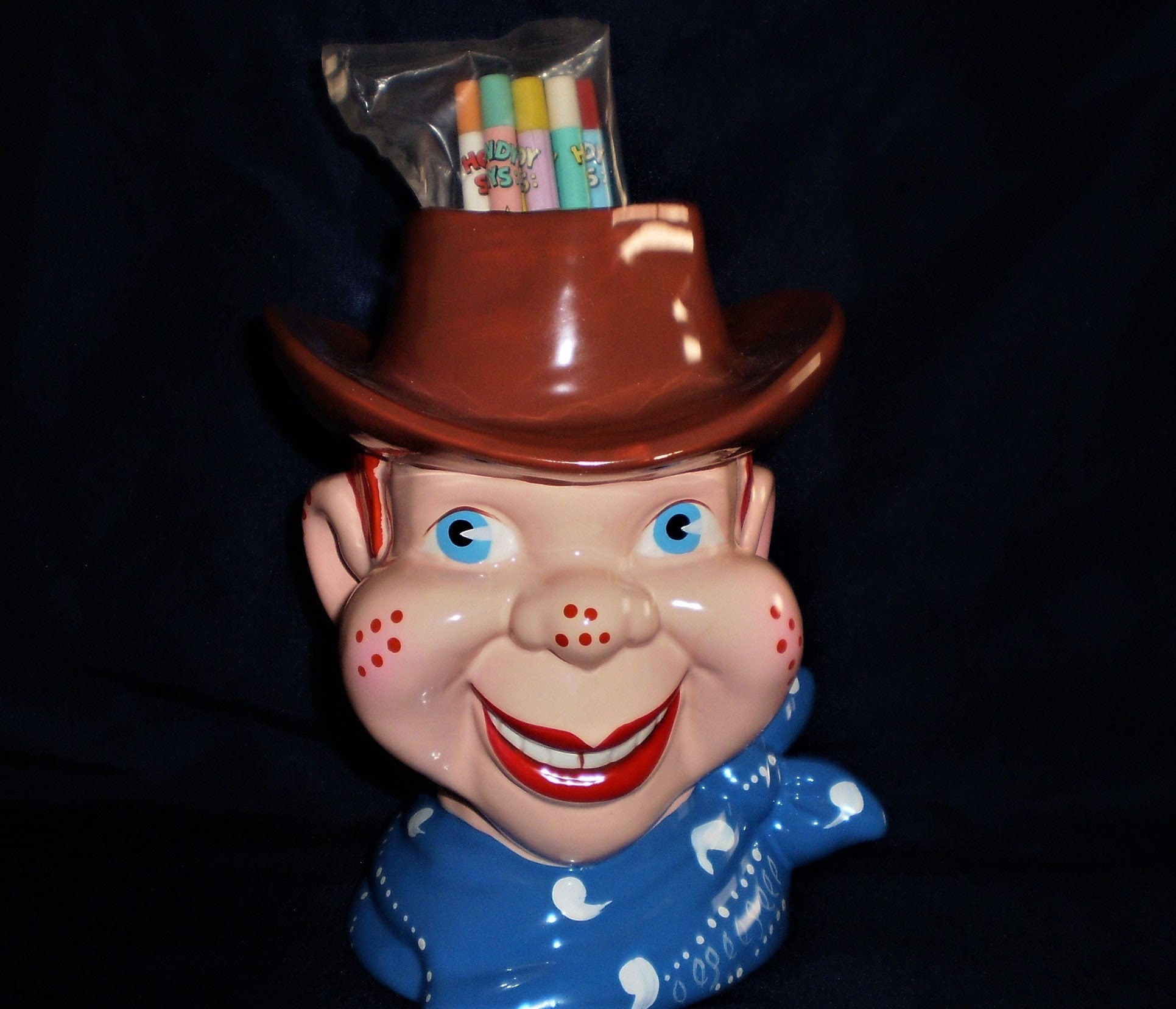 Vintage Howdy Doody Pencil Holder W/pencils - Etsy