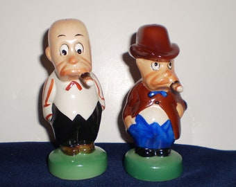 Vintage Silent Sam Salt and Pepper Set