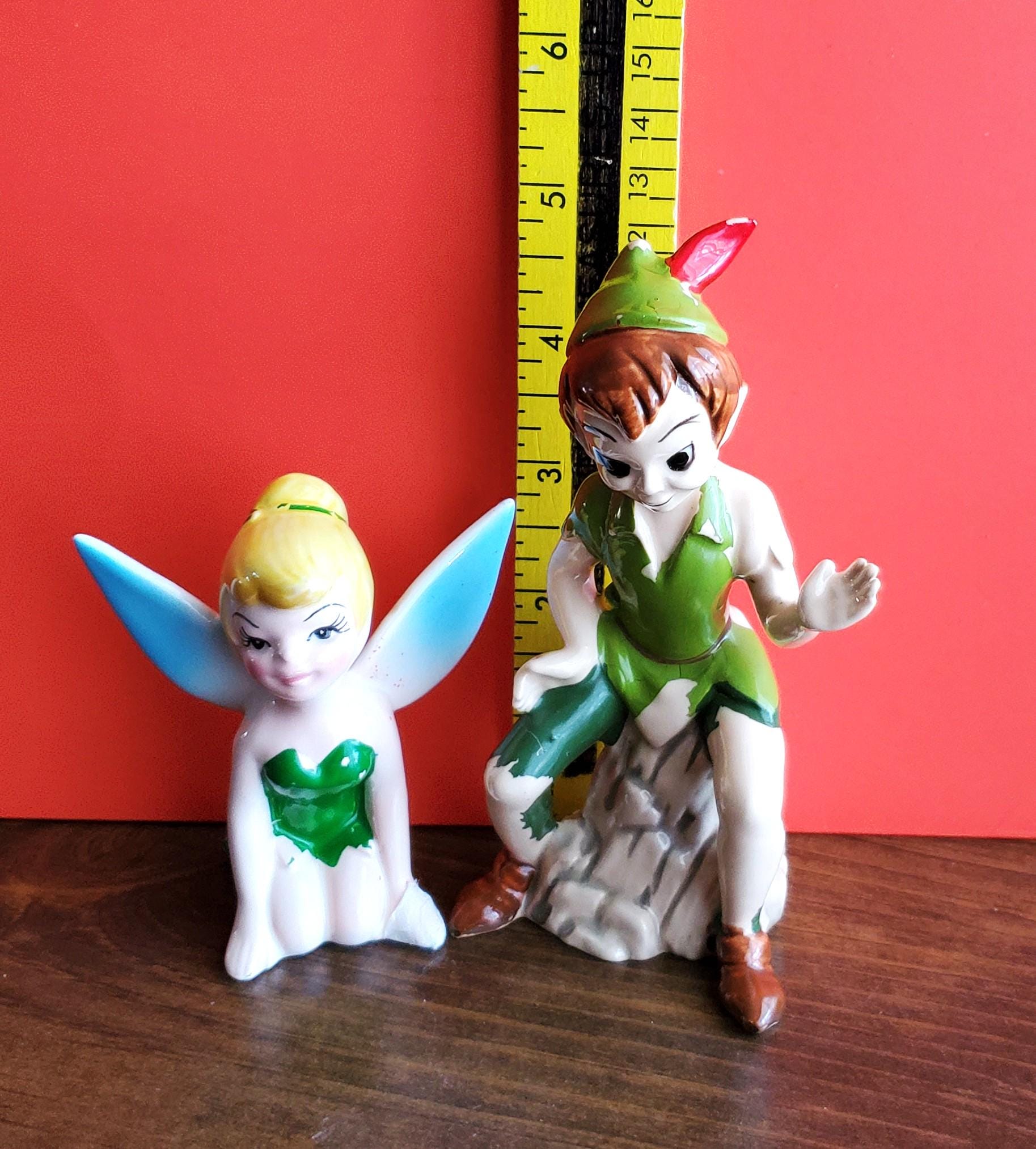 Vintage Disney Peter Pan & Tinkerbell Figurines - Etsy