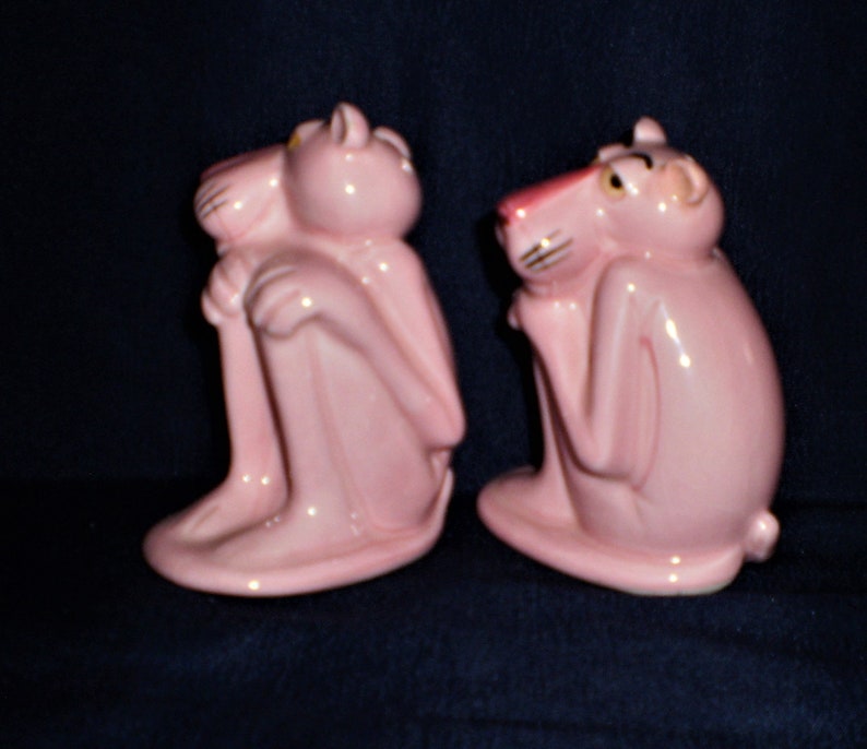 Vintage and Rare Pink Panther Salt and Pepper set image 4