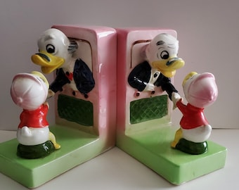 Walt Disney Professor Ludwig Von Drake Bookends