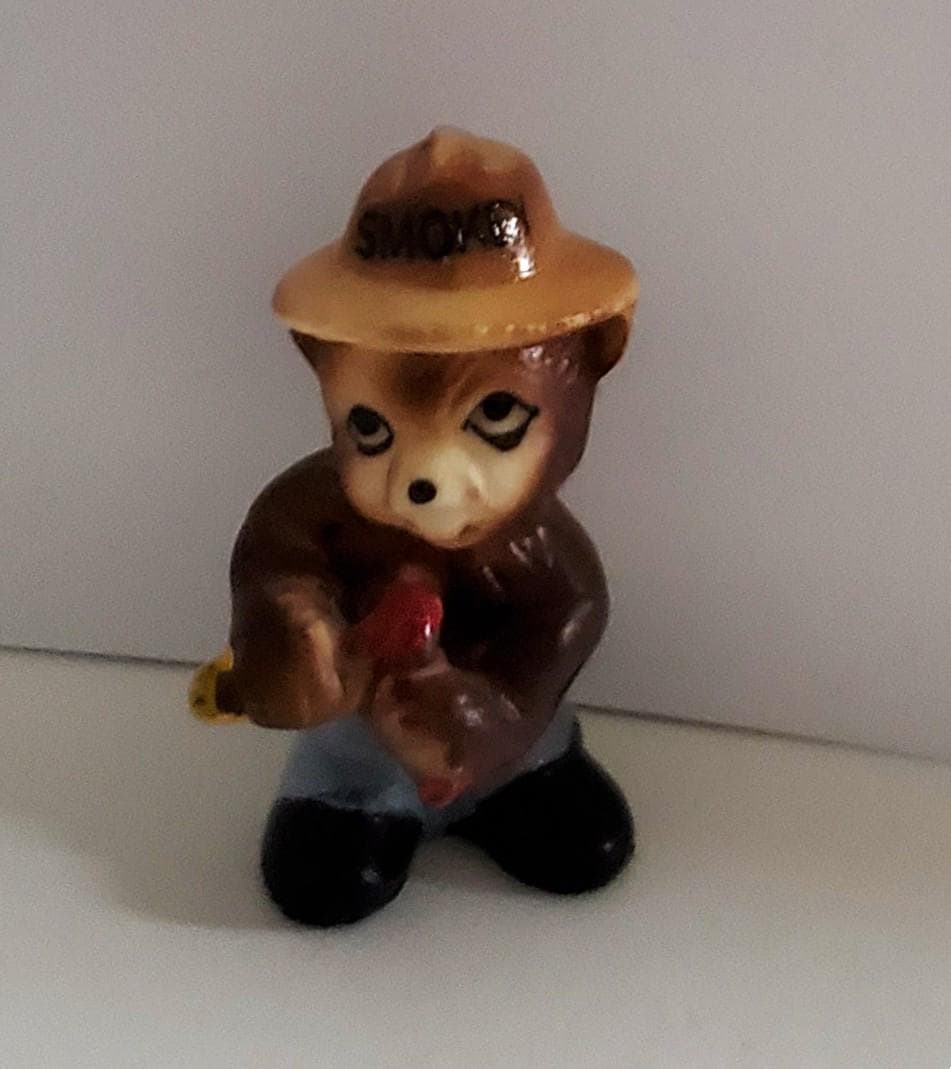 Vintage Smokey the Bear Mini Figurines Set - Etsy