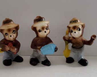 Vintage Smokey the Bear Japan Miniature - Etsy