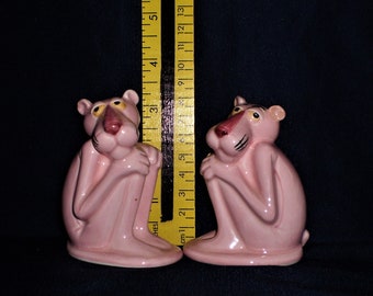 Vintage and Rare Pink Panther Salt and Pepper set