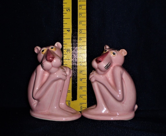 Vintage and Rare Pink Panther Salt and Pepper set