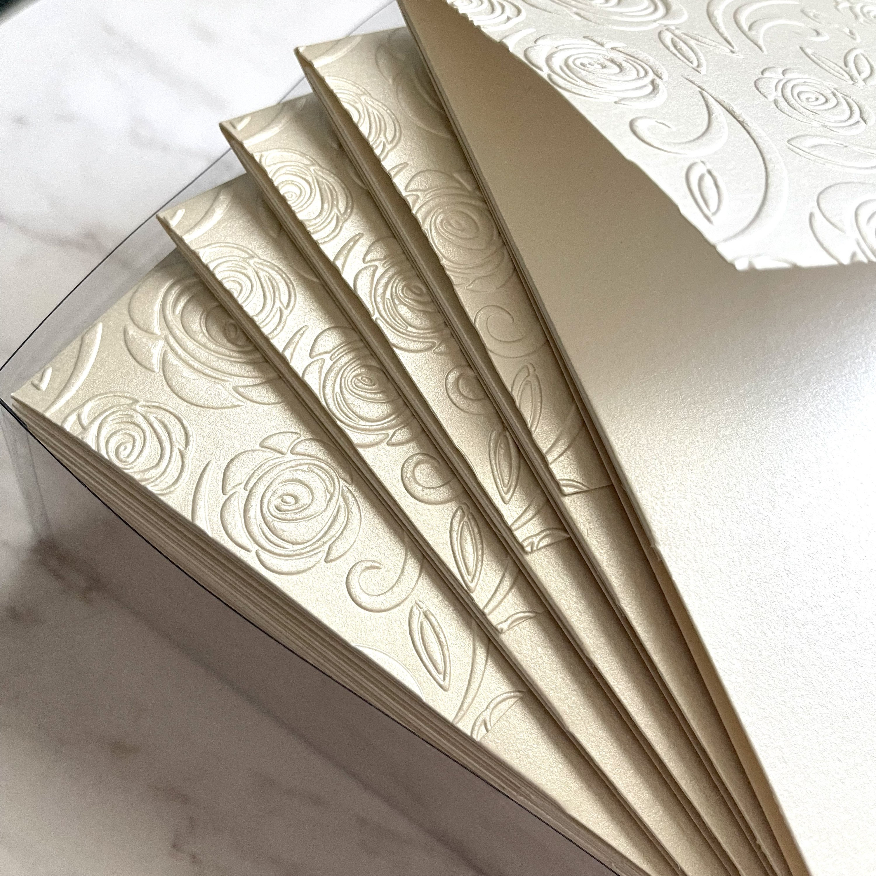 Embossed Monogram Pocket Folder – Penn & Paperie