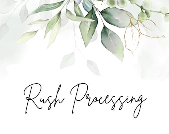 Rush Processing & UPS Second Day Air Shipping