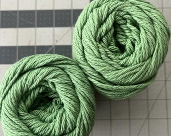 x ONE #33 Lot of 2 Peaches n Cream Yarn 240 yds 5 oz Total 100% Cotton Meadow Prairie