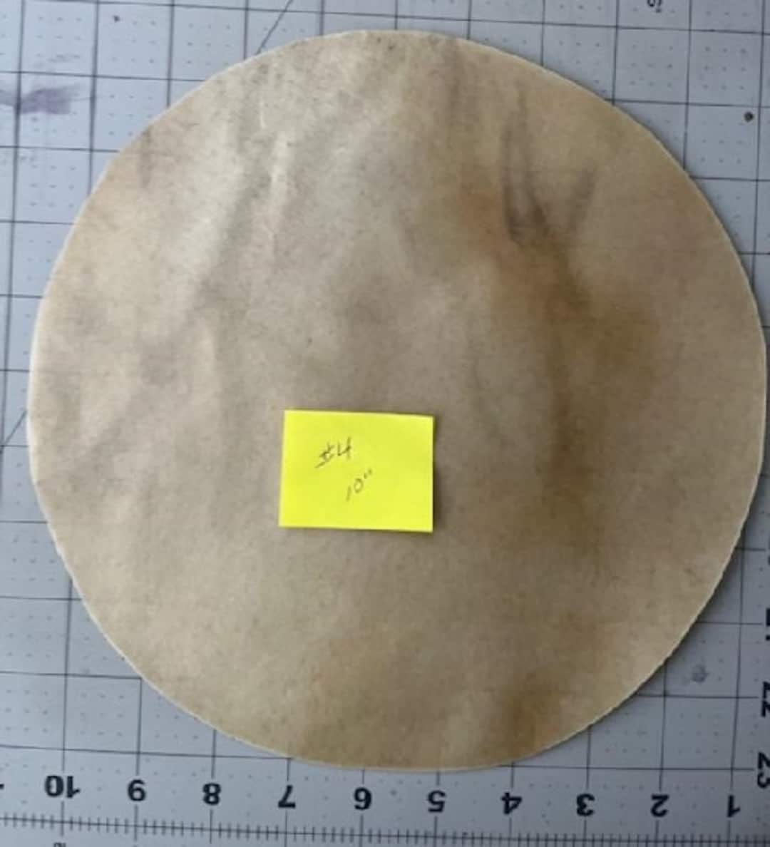 DEER 4 Cut 10 Rawhide Drum Head for Wood Frame / Gourd Drum Medium Tone