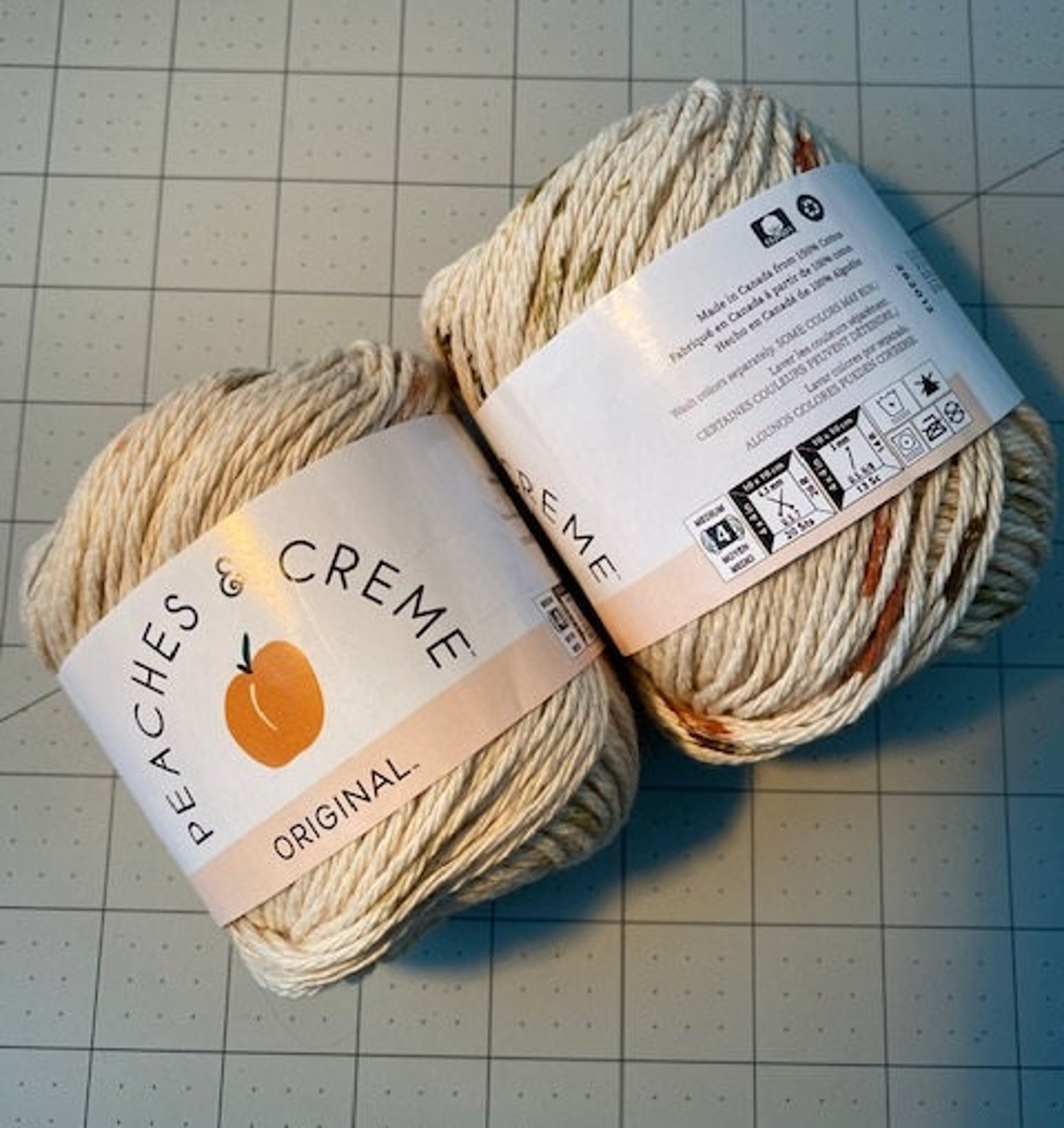 A Lot of 2 Peaches n Cream Yarn 190 yds 4 oz Total 100 Cotton Etsy