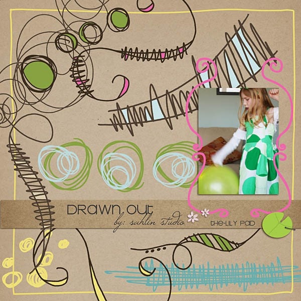 Drawn Out Digital Scrapbooking Doodles Drawing INSTANT Etsy