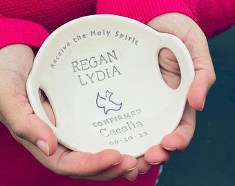 Confirmation Gifts for Girls | Girls Confirmation Gifts | Gift from Godparent | Confirmation Gift from Parents | Ceramic Jewelry Bowl