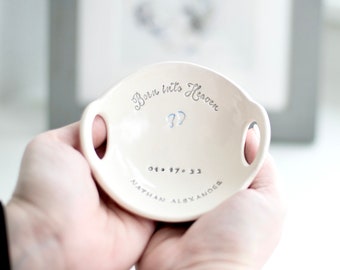 Pregnancy Loss Gift, Miscarriage Keepsake, Infant Loss Remembrance Bowl, Personalized Ceramic Ring Dish