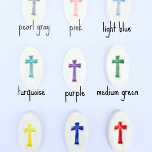 Personalized Ceramic Baptism Water Bowl, Goddaughter Christening Gift image 8