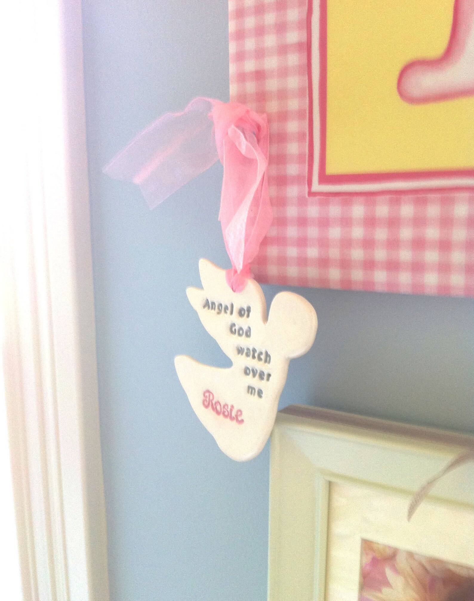 Baby Dedication Gift Naming Ceremony Gift the Nursery Angel Etsy