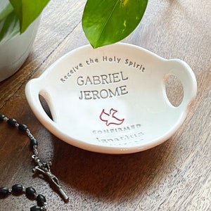 Confirmation Gift Boy, Confirmation Gifts for Teen Boys, Confirmation Bowl image 1