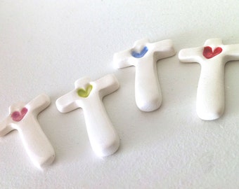 Ceramic Cross Set, First Communion Favors, 1st Communion Favors, Communion Favors Boy