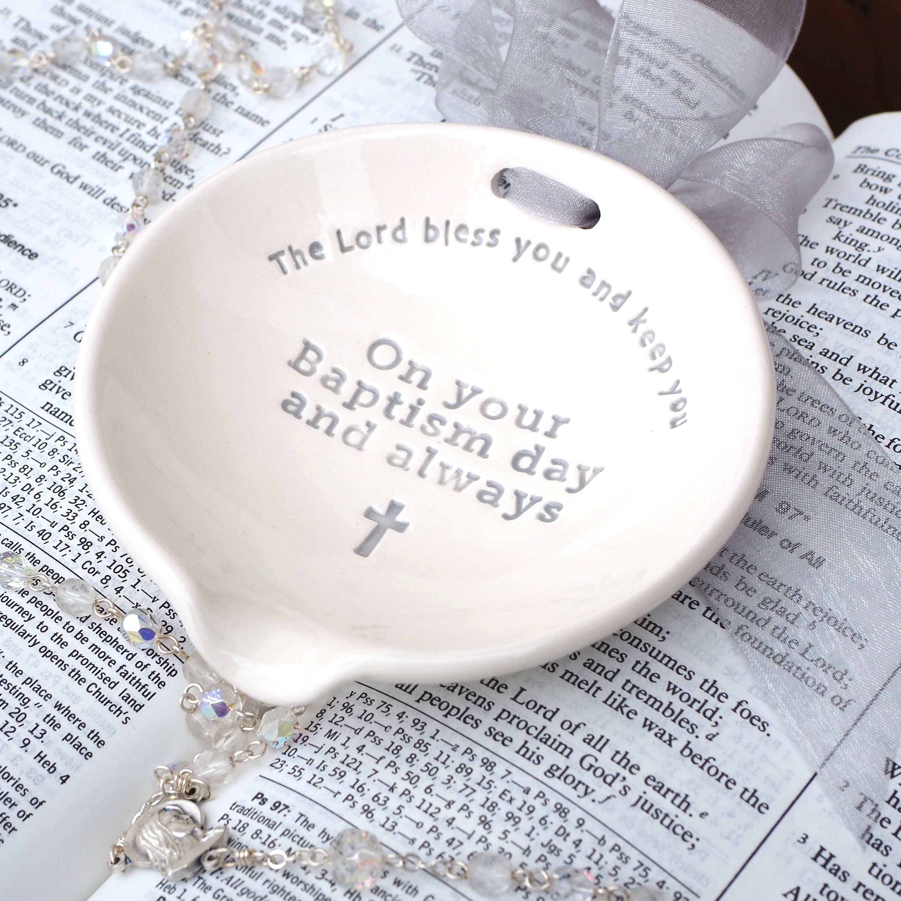 Ready to Ship Baptism Bowl™ Ceramic Bowl for Pouring Etsy