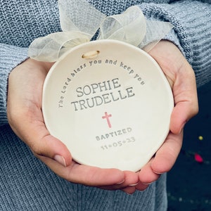 Personalized Holy Water Bowl, Baptism Gift Girl Catholic, Baptism Gift from Grandparents, Baptism Gift Ideas