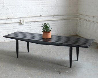 mid century modern bench slat mid century modern george nelson inspired slat benchcoffee table century bench etsy mid century modern bench slat mid century modern george nelson inspired slat benchcoffee table century bench etsy