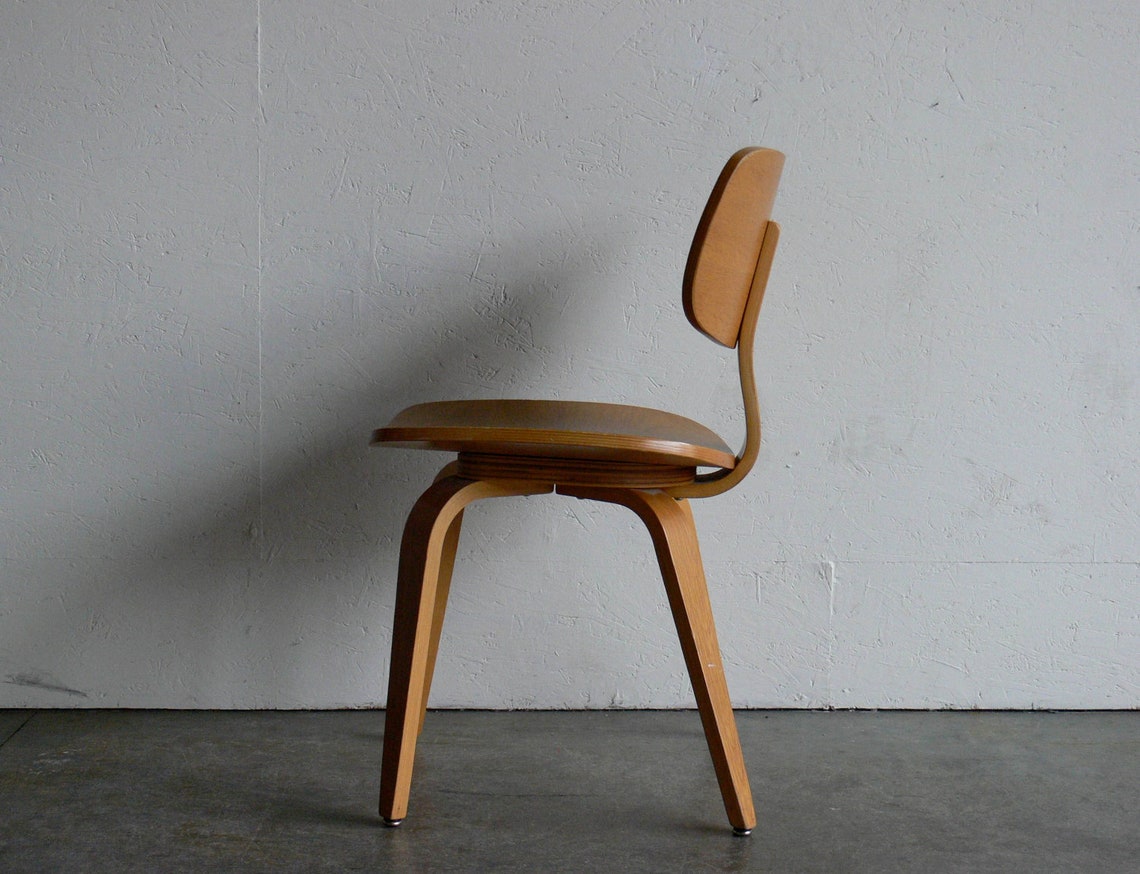 Vintage Mid Century Modern Plywood Chair Etsy