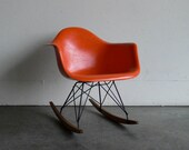Custom Listing-Eames for Herman Miller Fiberglass Arm Chair with H-Base