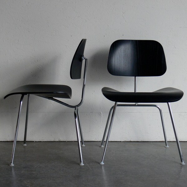 Eames for Herman Miller Molded Plywood Side Chair-DCM (Set of 2)