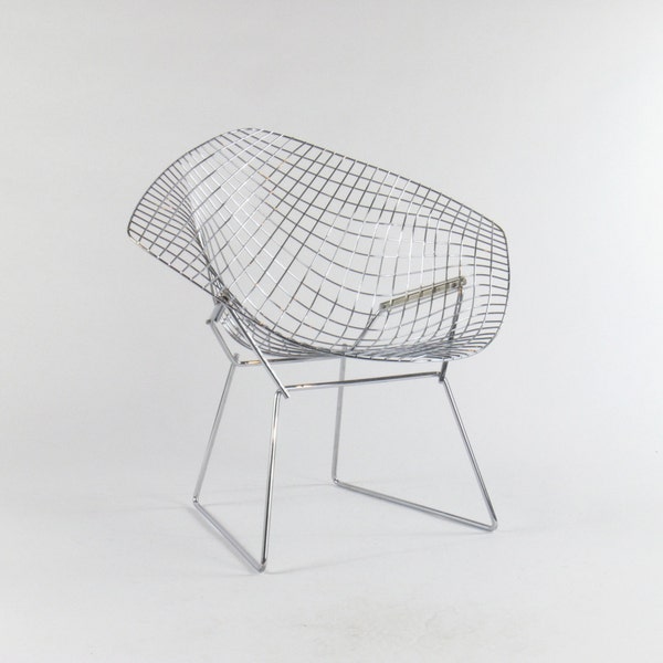 Vintage Knoll Bertoia Wire Diamond Lounge Chair