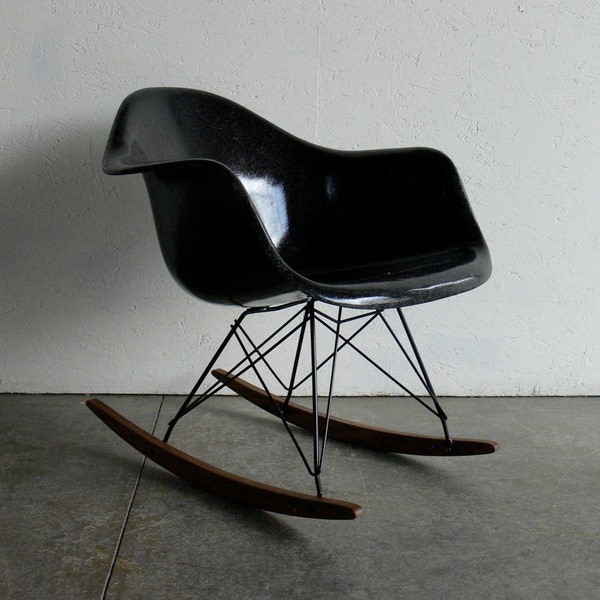 Eames for Herman Miller Fiberglass Arm Chair Rocker-RAR