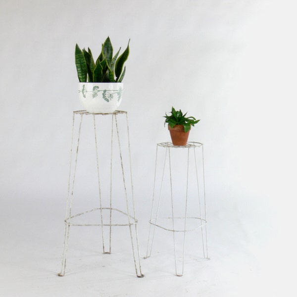 Vintage Wire Plant Stand (Set of 2)