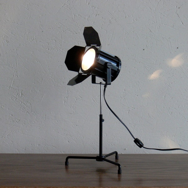 Vintage Mid Century Modern, Industrial, Tri-Pod Side/Table Lamp