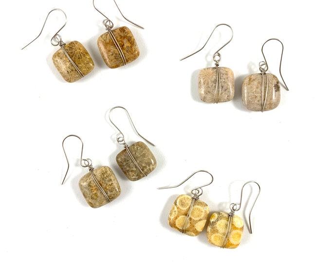 Fossil Stone Earrings