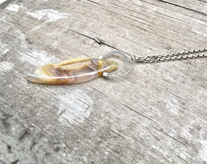 Rutilated Quartz Eclipse Necklace