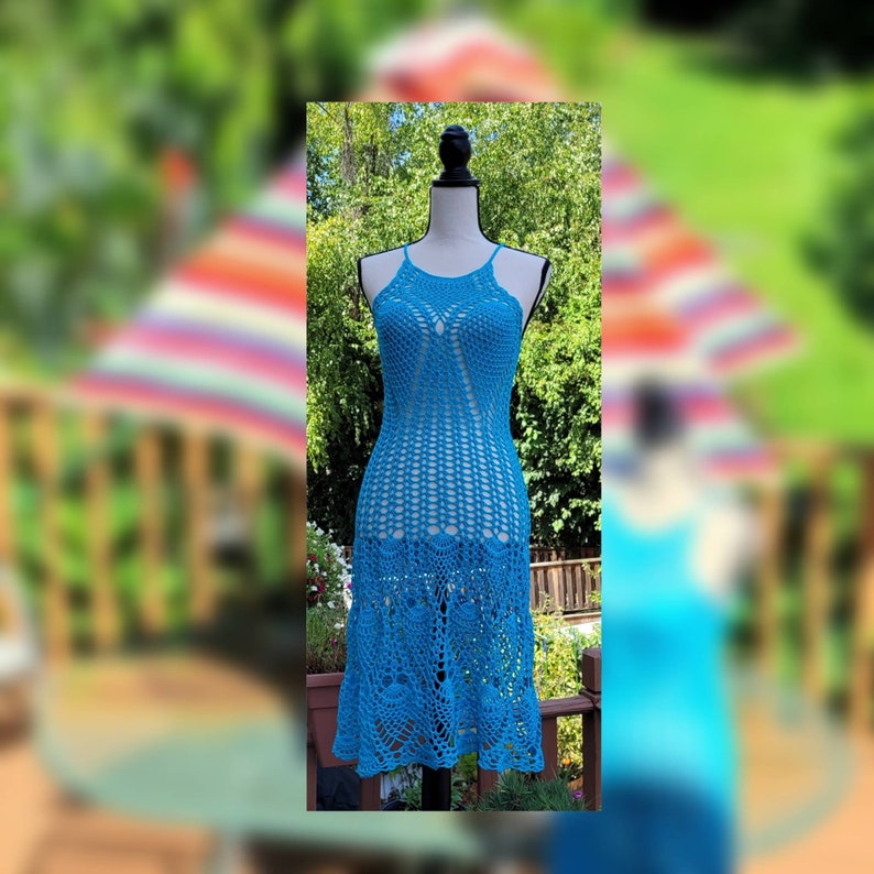 Beach Dress Cover up Knee Length Made to Order in Any Size and Etsy
